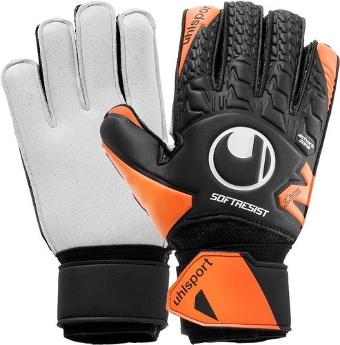 Uhlsport Soft Resist Flex Frame black/orange UK 9,5 - Goalkeeper Gloves - Main image
