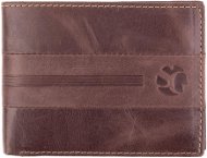 SEGALI Pánská peněženka kožená 966 hnědá - Wallet