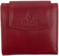 SEGALI Women's leather wallet 735 red - Wallet