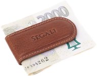 Peněženka SEGALI Spona na bankovky magnetická 1038 tan - Peněženka
