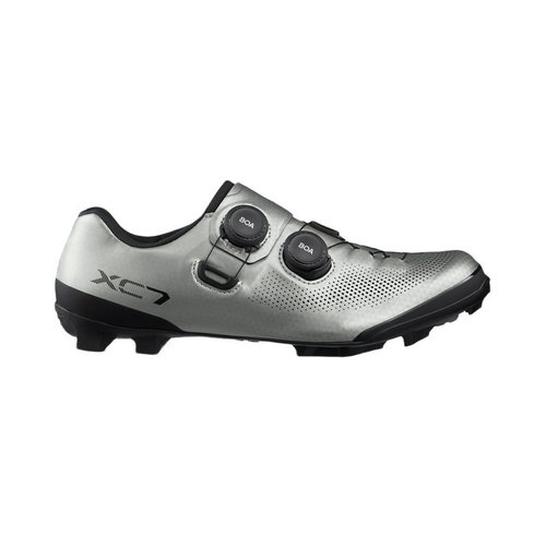 Shimano MTB shoes SH-XC703, men' s, silver, 47 - Spikes - Main image