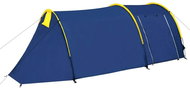 Camping tent for 4 persons, navy blue / yellow - Tent