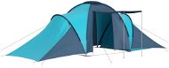 Camping tent for 6 persons blue and light blue - Tent