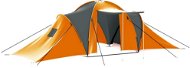 Camping tent for 9 persons grey-orange - Tent