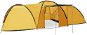 Kempingový stan iglu 650 × 240 × 190 cm pre 8 osôb žltý - Stan