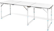 Folding camping table with adjustable height, aluminium 180 x 60 cm - Camping Table