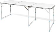 Skladací kempingový stôl s nastaviteľnou výškou, hliníkový 180 × 60 cm - Kempingový stôl
