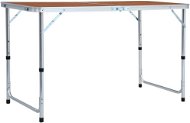 Skládací kempingový stůl hliník 120 x 60 cm - Kempingový stůl