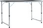 Skladací kempingový stôl sivý hliník 120 × 60 cm - Kempingový stôl