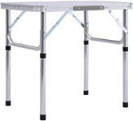 Camping Table Folding camping table white aluminium 60 x 45 cm - Kempingový stůl
