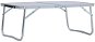 Skladací kempingový stôl biely hliník 60 × 40 cm - Kempingový stôl