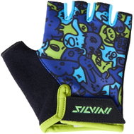 Silvini Kids cycling gloves CA2425 Locri blue-neon 9-10 - Cycling Gloves