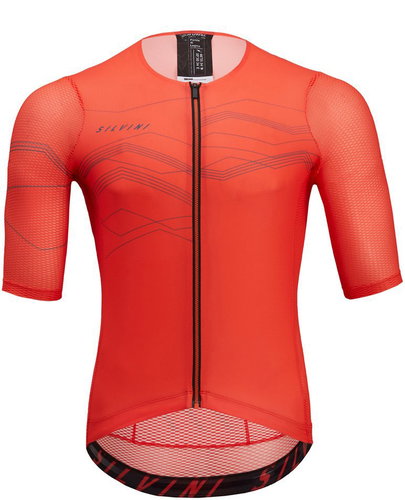 Silvini men' s jersey MD2000 Legno ruby-charcoal S - Cycling Jersey - Main image