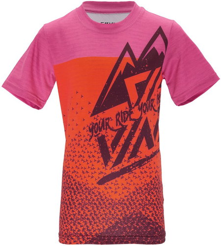 SILVINI Denni CD2283 orange - fuchsia 134 - 140 - Cycling Jersey - Main image