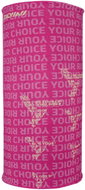 Silvini Unisex nákrčník UA1730 Motivo fuchsia-black vel. UNI - Neck Warmer