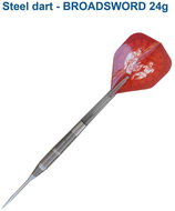 Darts ONE80 steel Sword Edge Broadsword 24g, 95% tungsten - Darts