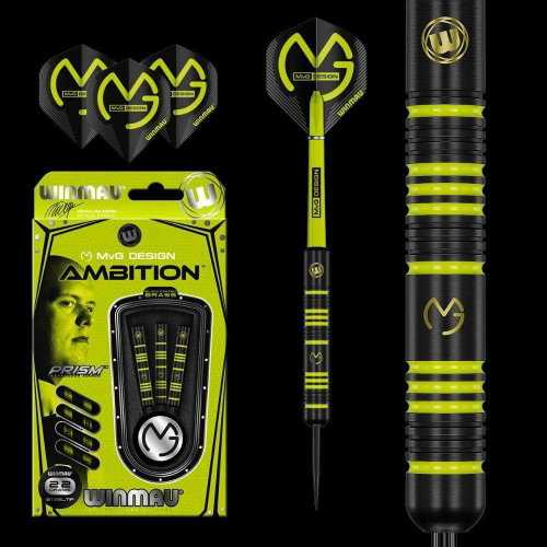 Winmau steel MvG Ambition 22g, BRASS - Darts - Main image