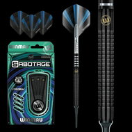 Darts Winmau soft Sabotage Black 20g, 90% tungsten - Darts