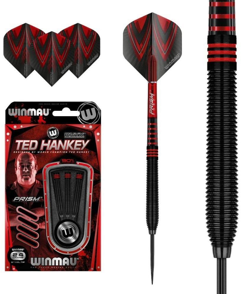 WINMAU TED HANKEY SPECIAL EDITION 90% TUNGSTEN DARTS – 24GM