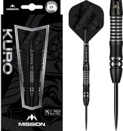Darts Mission steel Kuro M2 23g, black, 95% tungsten - Darts