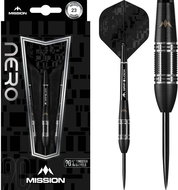 Darts Mission steel Nero M3 23g, black, 90% tungsten - Darts