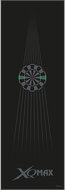 XQ MAX Dart Mat Designed Podložka/koberec na šipky 80 cm černo-šedý - Carpet