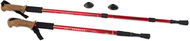Nordic Walking s ergonomickou, korkovou rukojetí, 135 cm, 2 ks, červené - Nordic walking hůlky