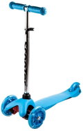 MINI SCOOTER three-wheeled scooter with glowing wheels, blue - Children's Scooter