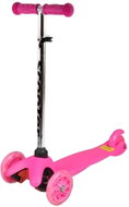 MINI SCOOTER three-wheeled scooter with glowing wheels, pink - Children's Scooter