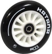 Náhradní kolečka do freestyle koloběžky - 100 mm PU, bílé, 2 ks - Kolečka na koloběžku