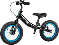 MOVINO Cariboo ADVENTURE with brake, inflatable wheels 12'', black and blue - Balance Bike