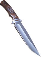 Turistický nůž 32 cm s dřevěnou rukojetí a pouzdrem - Nůž