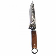 Lovecký nůž se zdobenou čepelí, 27 cm - Nůž