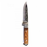 Lovecký nůž se zdobenou čepelí, 26 cm - Nůž