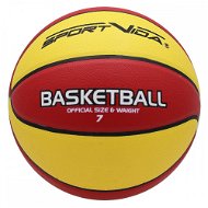 Basketbalový míč vel. 7, červeno-žlutý - Basketbalový míč