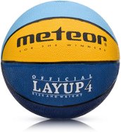Meteor Layup vel. 4, modro-žlutá - Basketball