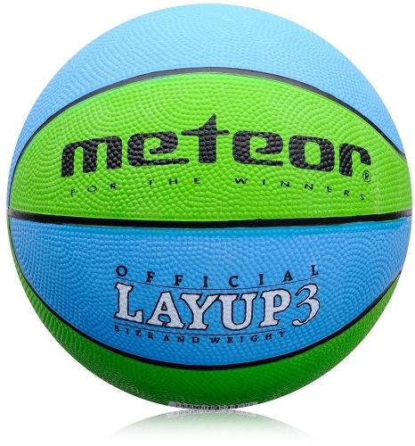 Basketball Meteor Layup size 3, blue-green - Basketball - Main image