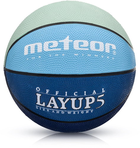 Basketball Meteor Layup size 5, blue/dark blue - Basketball - Main image