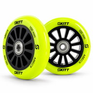 Skitt Náhradní kolečka pro freestyle koloběžku, 100 mm Reflex Green na Scout, Spike, Icon, 2 ks - Scooter Wheels
