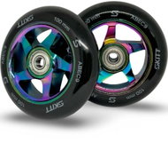 Skitt Náhradní kolečka na freestyle hliník 100 mm AL Rainbow na Anarchy, 2 ks - Scooter Wheels