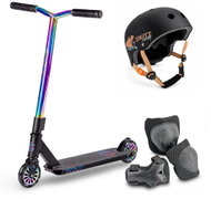 Skitt Freestyle set Scout Rainbow bar s přilbou a chrániči - Freestyle Scooter