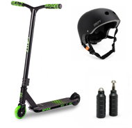 Skitt Freestyle set Spike, Black Green s přilbou a pegy - Freestyle Scooter