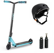 Skitt Freestyle set Icon, Teal s přilbou a pegy - Freestyle Scooter