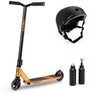 Skitt Freestyle set Impact, Gold s přilbou a pegy - Freestyle Scooter