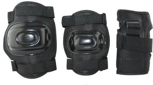 Black set of protectors EX108, sized. S - Protectors - Main image