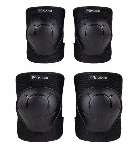 MOVINO Cariboo® elbow and knee pads set, black, size 4.5 mm. M - Protectors - Main image