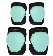 Set of MOVINO Cariboo® elbow and knee pads, mint, size 4.5 mm. M - Protectors