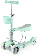 MINI SCOOTER 2in1 three-wheeled scooter with LED wheels, mint - Children's Scooter