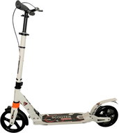 Folding scooter CITY BOLT with disc brake, rear suspension, white - Folding Scooter