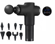 Massage relaxation gun with LCD display, black - Massage Gun